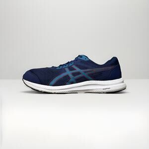 ASICS Gel-Contend 8 Men’s Running Shoes Navy Red Size 13 Wide Comfort Sneaker
